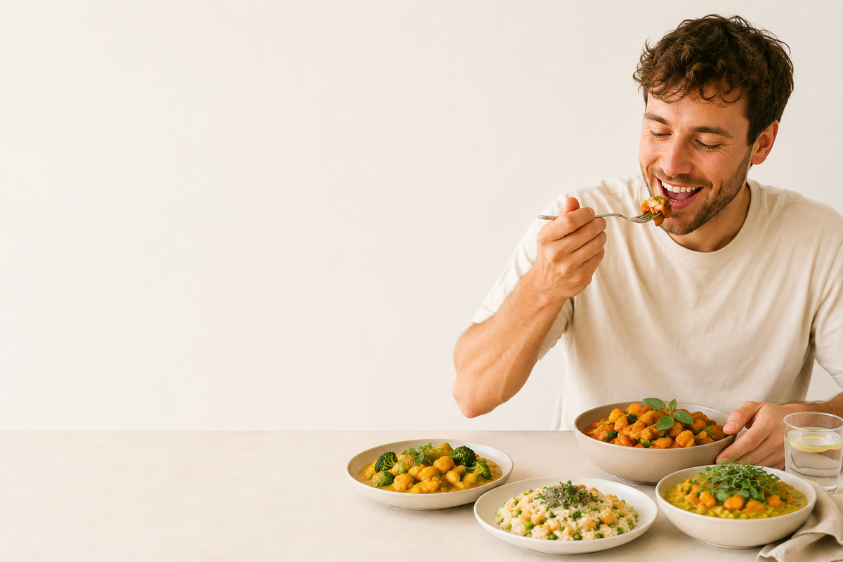 Mitarbeiterin nimmt ein Gericht aus dem Hungry Club Smart Fridge